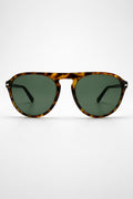 Persol PO3302-S – Armação Havana com Lente Verde Uniforme (24/731) Tamanho 55