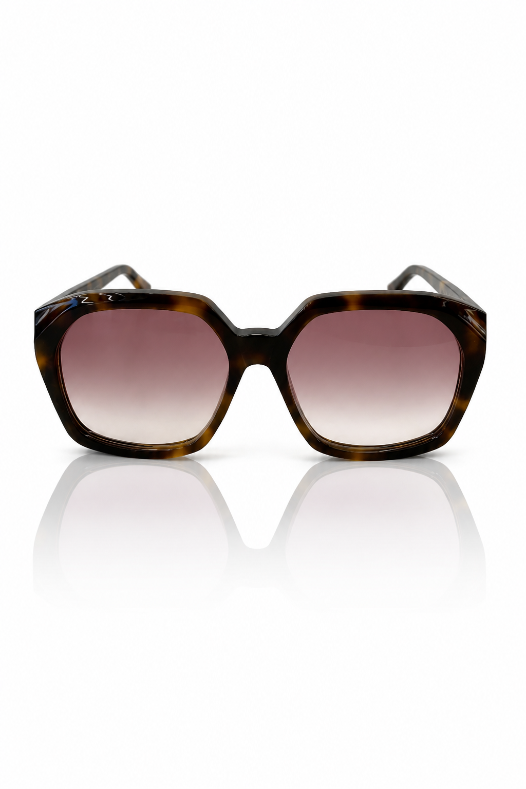 Chloé CH0280S – Armação em Acetato Tartaruga Castanho com Lente Rosa Degradê (006) Tamanho 57