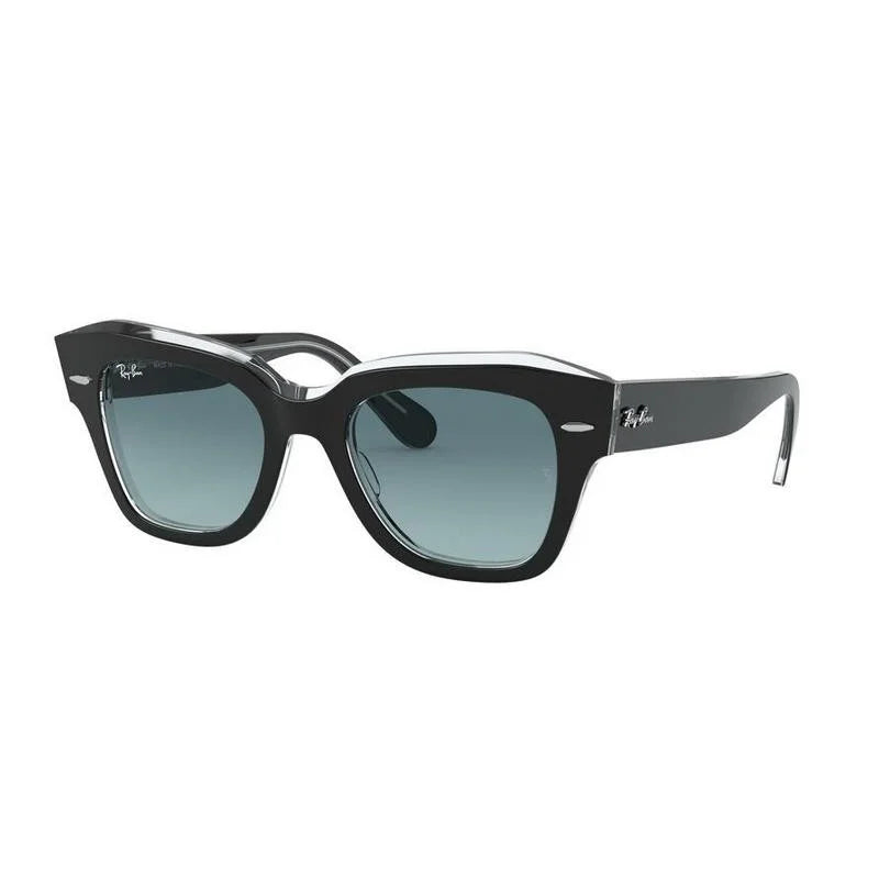 Ray-Ban RB2186 Armação em preto com Lente Azul Degradé (1294/3M) Tamanho 49