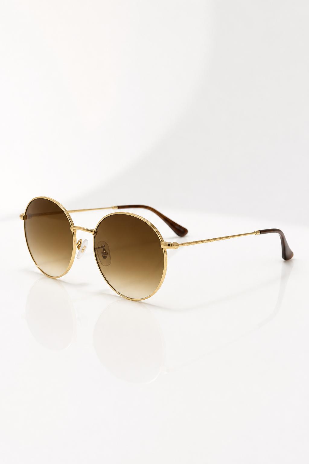 Ray-Ban RB3447 Armação em metal dourado com Lente Castanha Degradé (001/51) Tamanho 53