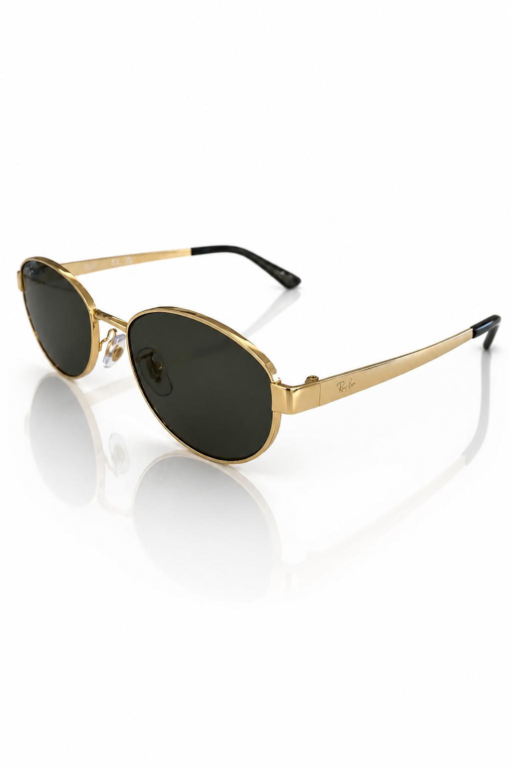Ray-Ban RB3774D Armação em metal dourado com Lente Cinzenta (001/87) Tamanho 55