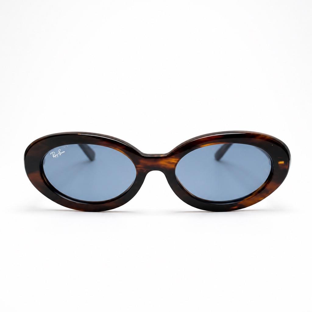 Ray-Ban RB2223 – Havana Listrado com Lente Azul (954/56) Tamanho 56