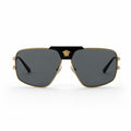 Versace VE2251 – Armação em Metal Dourado com Lente Cinzenta Uniforme (1002/87) Tamanho 63